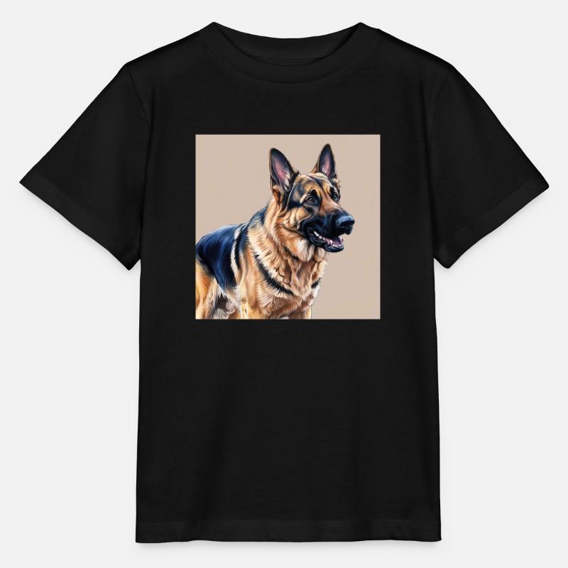 Schäferhund - Stanley/Stella Kinder T-Shirt MINI CREATOR  - Schwarz