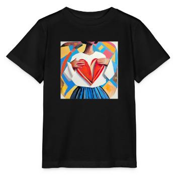 Mon cœur me correspond-il ? - T-shirt bio MINI CREATOR Stanley/Stella Enfant - noir - Devant - Mikhail (115cm)