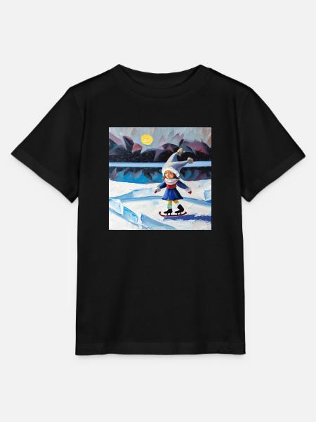 Das Wunder des Winters - Stanley/Stella Kinder T-Shirt MINI CREATOR - Schwarz