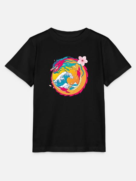 Der Drachentanz - Stanley/Stella Kinder T-Shirt MINI CREATOR  - Schwarz