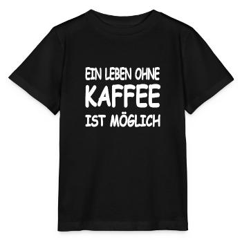 Kaffee - Stanley/Stella Kinder T-Shirt MINI CREATOR  - Schwarz - Vorne - Mikhail (115cm)