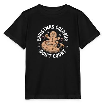 Gingerbread's Sweet Excuse Tee - Weihnachtsplätzchen - Stanley/Stella Kinder T-Shirt MINI CREATOR  - Schwarz - Vorne - Mikhail (115cm)