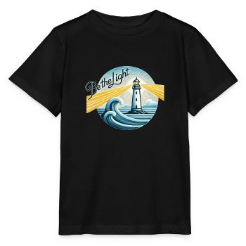 Lighthouse, Be the Light, Inspirational - Stanley/Stella MINI CREATOR Kids’ T-Shirt - black - Front - Mikhail (115cm)