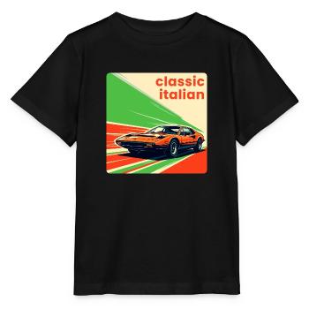 Classic Italian Sportscar - Stanley/Stella MINI CREATOR Kids’ T-Shirt - black - Front - Mikhail (115cm)