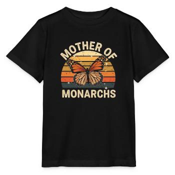 Monarch Butterfly Passion - Stanley/Stella MINI CREATOR Kids’ T-Shirt - black - Front - Mikhail (115cm)