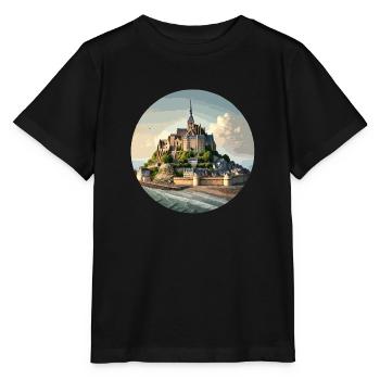 Mont Saint Michel Normandy - Stanley/Stella MINI CREATOR Kids’ T-Shirt - black - Front - Mikhail (115cm)