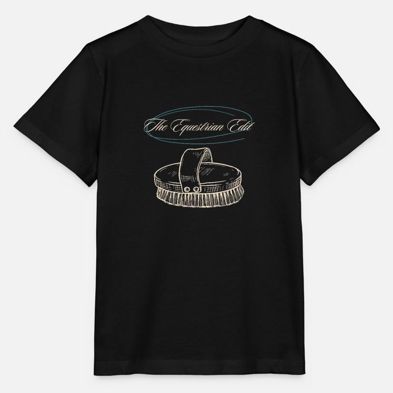 Pferdebürste The Equestrian Edit - Stanley/Stella Kinder T-Shirt MINI CREATOR  - Schwarz