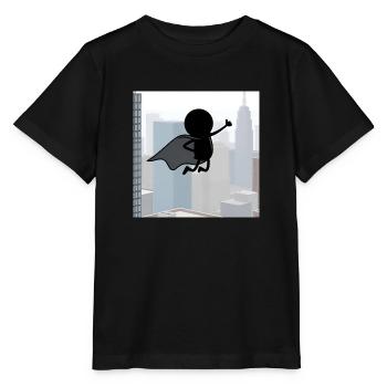 Super bonhomme allumette dans la ville - T-shirt bio MINI CREATOR Stanley/Stella Enfant - noir - Devant - Mikhail (115cm)