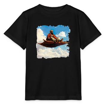 Der fliegende Teppich ist ein Symbol für Freiheit - Stanley/Stella Kinder T-Shirt MINI CREATOR  - Schwarz - Vorne - Mikhail (115cm)