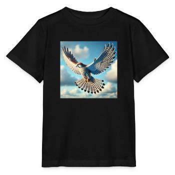 Faucon - T-shirt bio MINI CREATOR Stanley/Stella Enfant - noir - Devant - Mikhail (115cm)