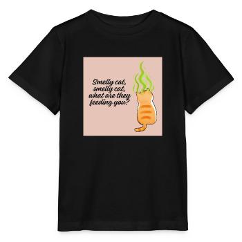 "Smelly Cat Funny Pop Culture Quote Design" - Stanley/Stella MINI CREATOR Kids’ T-Shirt - black - Front - Mikhail (115cm)