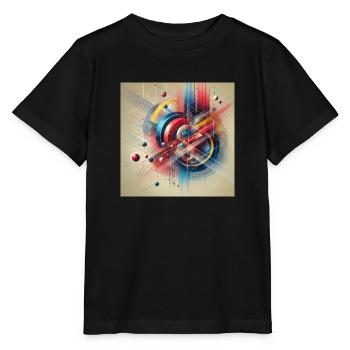 Colours in motion - Stanley/Stella MINI CREATOR Kids’ T-Shirt - black - Front - Mikhail (115cm)