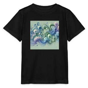 Fließende Harmonie - Stanley/Stella Kinder T-Shirt MINI CREATOR  - Schwarz - Vorne - Mikhail (115cm)