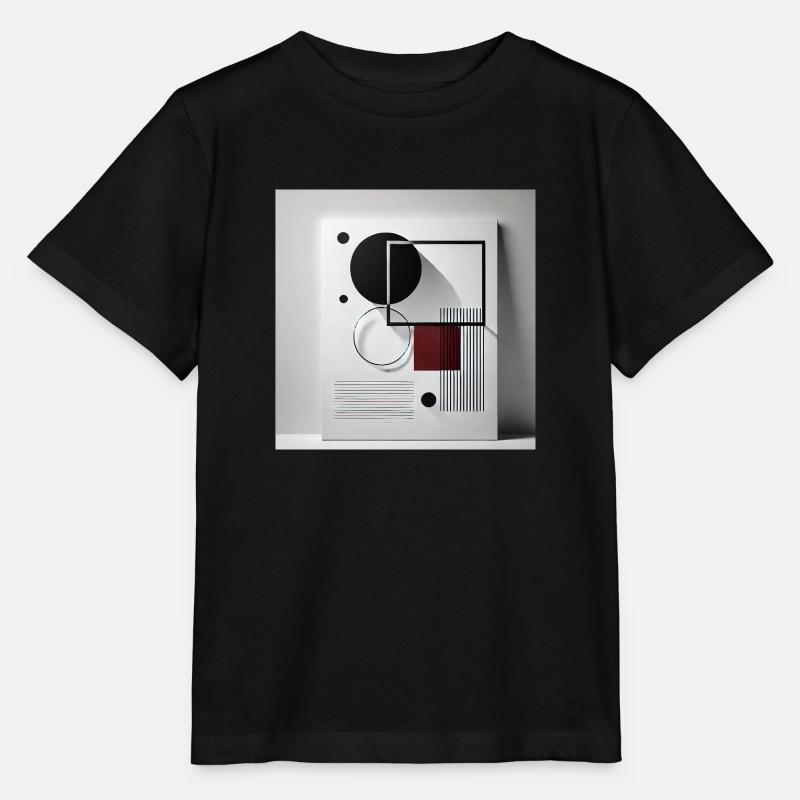 Équilibre géométrique - T-shirt bio MINI CREATOR Stanley/Stella Enfant - noir