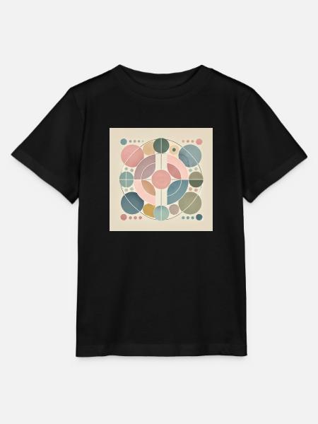 Pastellträume in Symmetrie - Stanley/Stella Kinder T-Shirt MINI CREATOR - Schwarz