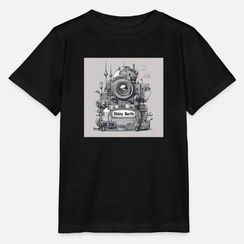 Berlin Planet - Stanley/Stella Kinder T-Shirt MINI CREATOR - Schwarz