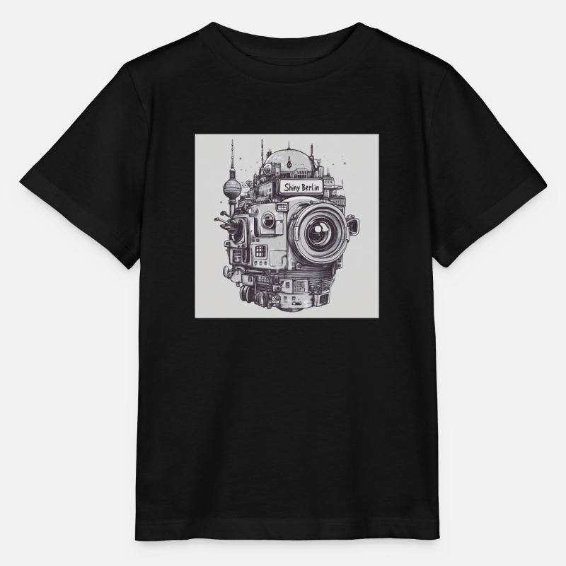 Berlin Planet - Stanley/Stella Kinder T-Shirt MINI CREATOR  - Schwarz