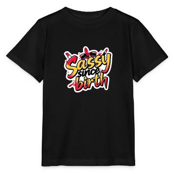 Frech Seit der Geburt Mutige Graffiti-Ästhetik Heftig - Stanley/Stella Kinder T-Shirt MINI CREATOR  - Schwarz - Vorne - Mikhail (115cm)