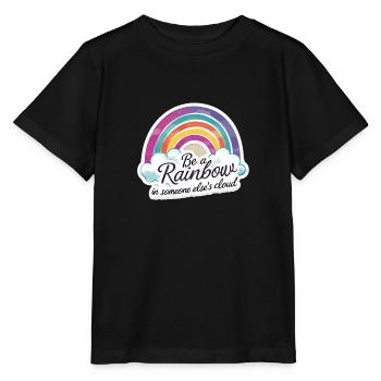 Sei ein Regenbogen in der Wolke eines anderen Bunten - Stanley/Stella Kinder T-Shirt MINI CREATOR  - Schwarz - Vorne - Mikhail (115cm)