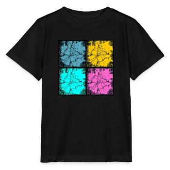 Popart urban style - Stanley/Stella MINI CREATOR Kids’ T-Shirt - black - Front - Mikhail (115cm)