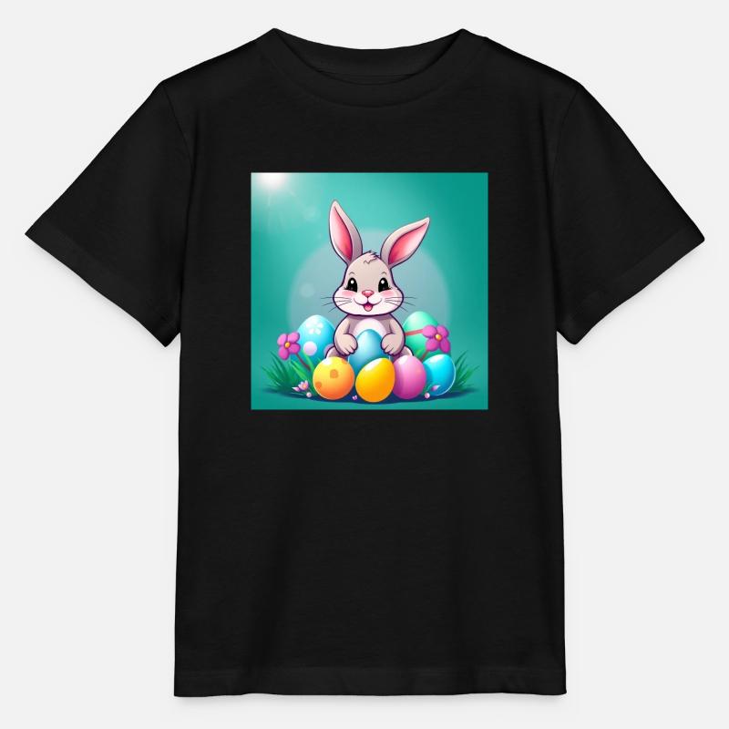Osterzauber: Hase & Ei - Stanley/Stella Kinder T-Shirt MINI CREATOR  - Schwarz