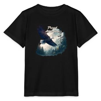 Fier Américain - T-shirt bio MINI CREATOR Stanley/Stella Enfant - noir - Devant - Mikhail (115cm)