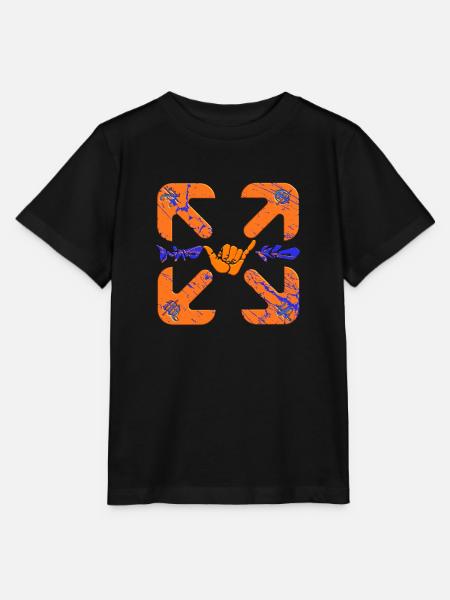 WindKid Compass - Stanley/Stella Kinder T-Shirt MINI CREATOR - Schwarz