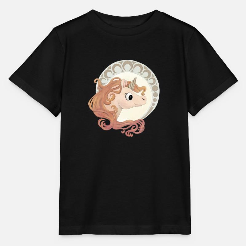 Licorne élégante - T-shirt bio MINI CREATOR Stanley/Stella Enfant - noir