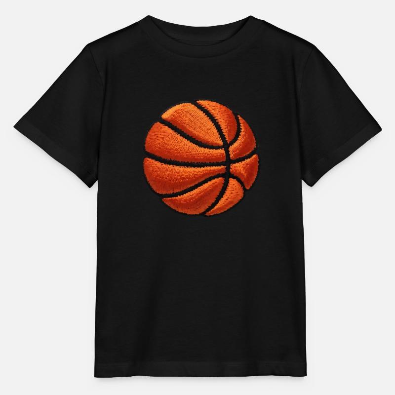 Basket brodé - T-shirt bio MINI CREATOR Stanley/Stella Enfant - noir