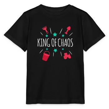King of Chaos - Stanley/Stella Kinder T-Shirt MINI CREATOR  - Schwarz - Vorne - Mikhail (115cm)