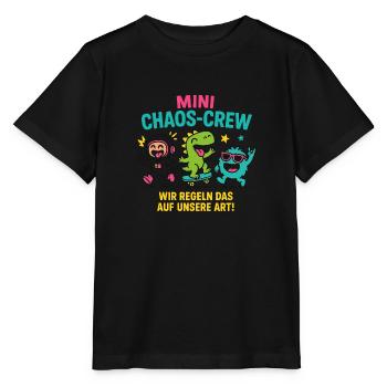 Chaos Crew - wir regeln das auf unsere Art - Stanley/Stella Kinder T-Shirt MINI CREATOR  - Schwarz - Vorne - Mikhail (115cm)