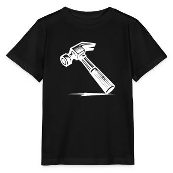 Kreativität braucht einen Zimmermanns Hammer - Stanley/Stella Kinder T-Shirt MINI CREATOR  - Schwarz - Vorne - Mikhail (115cm)