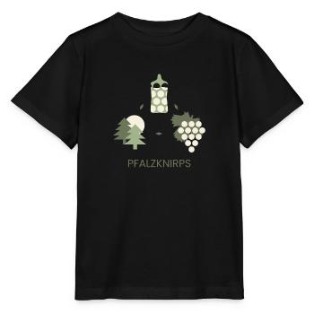 Pfalzknirps in Grün - Stanley/Stella Kinder T-Shirt MINI CREATOR  - Schwarz - Vorne - Mikhail (115cm)