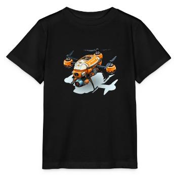 Livraison dans le ciel - T-shirt bio MINI CREATOR Stanley/Stella Enfant - noir - Devant - Mikhail (115cm)