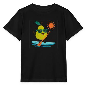 Sportliche Birne - Stanley/Stella Kinder T-Shirt MINI CREATOR  - Schwarz - Vorne - Mikhail (115cm)
