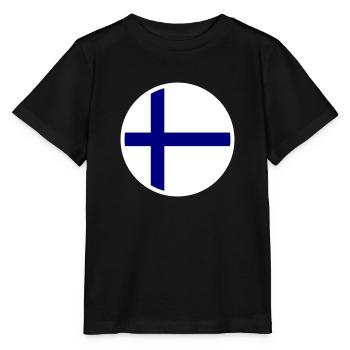 Finland Flag Flag - Stanley/Stella MINI CREATOR Kids’ T-Shirt - black - Front - Mikhail (115cm)