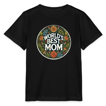 Die beste Mutter der Welt - Stanley/Stella Kinder T-Shirt MINI CREATOR  - Schwarz - Vorne - Mikhail (115cm)