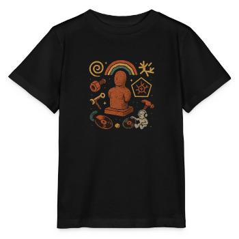 art - T-shirt bio MINI CREATOR Stanley/Stella Enfant - noir - Devant - Mikhail (115cm)