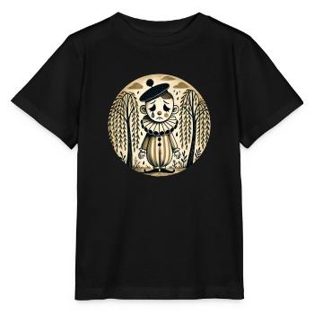 Clown triste - T-shirt bio MINI CREATOR Stanley/Stella Enfant - noir - Devant - Mikhail (115cm)