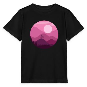 Mountain Biker - Stanley/Stella MINI CREATOR Kids’ T-Shirt - black - Front - Mikhail (115cm)