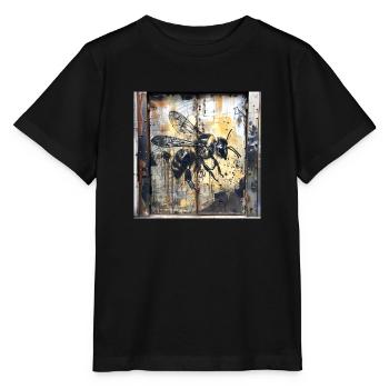 Lost Place Unique Abeille Volant Rouille Métal Urbain - T-shirt bio MINI CREATOR Stanley/Stella Enfant - noir - Devant - Mikhail (115cm)