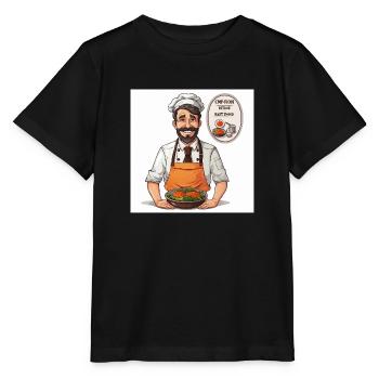 Die Gourmet-Couture - Stanley/Stella Kinder T-Shirt MINI CREATOR  - Schwarz - Vorne - Mikhail (115cm)