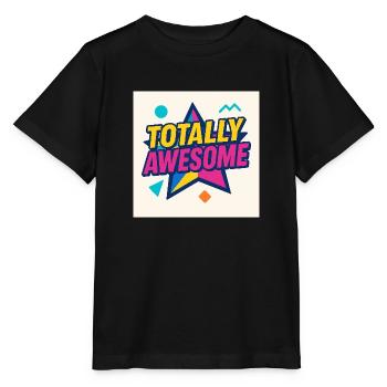 Totally Awesome – Star Power - Stanley/Stella Kinder T-Shirt MINI CREATOR  - Schwarz - Vorne - Mikhail (115cm)