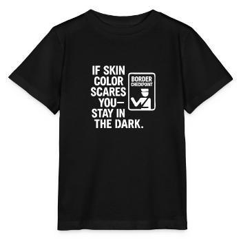 Couleur de peau - T-shirt bio MINI CREATOR Stanley/Stella Enfant - noir - Devant - Mikhail (115cm)