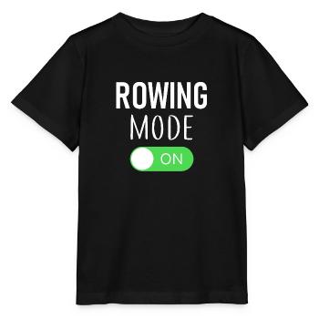 Rowing Mode On - Rowing - Rower - Rower - Stanley/Stella MINI CREATOR Kids’ T-Shirt - black - Front - Mikhail (115cm)