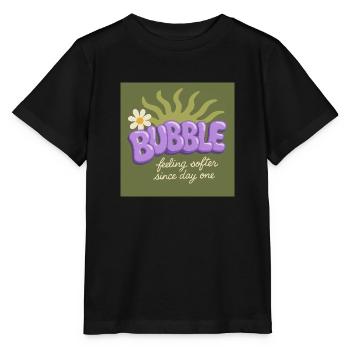 BUBBLE – Feeling Softer Since Day One - Stanley/Stella MINI CREATOR Kids’ T-Shirt - black - Front - Mikhail (115cm)