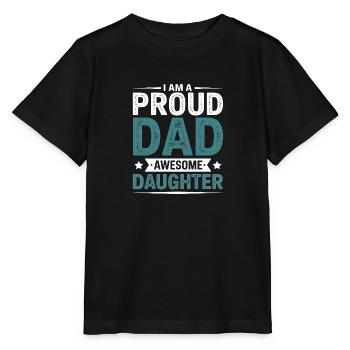 Father and daughter - Stanley/Stella MINI CREATOR Kids’ T-Shirt - black - Front - Mikhail (115cm)