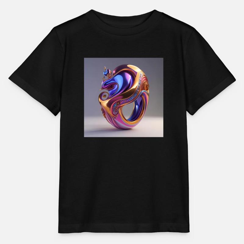 Art Ring - Stanley/Stella MINI CREATOR Kids’ T-Shirt - black