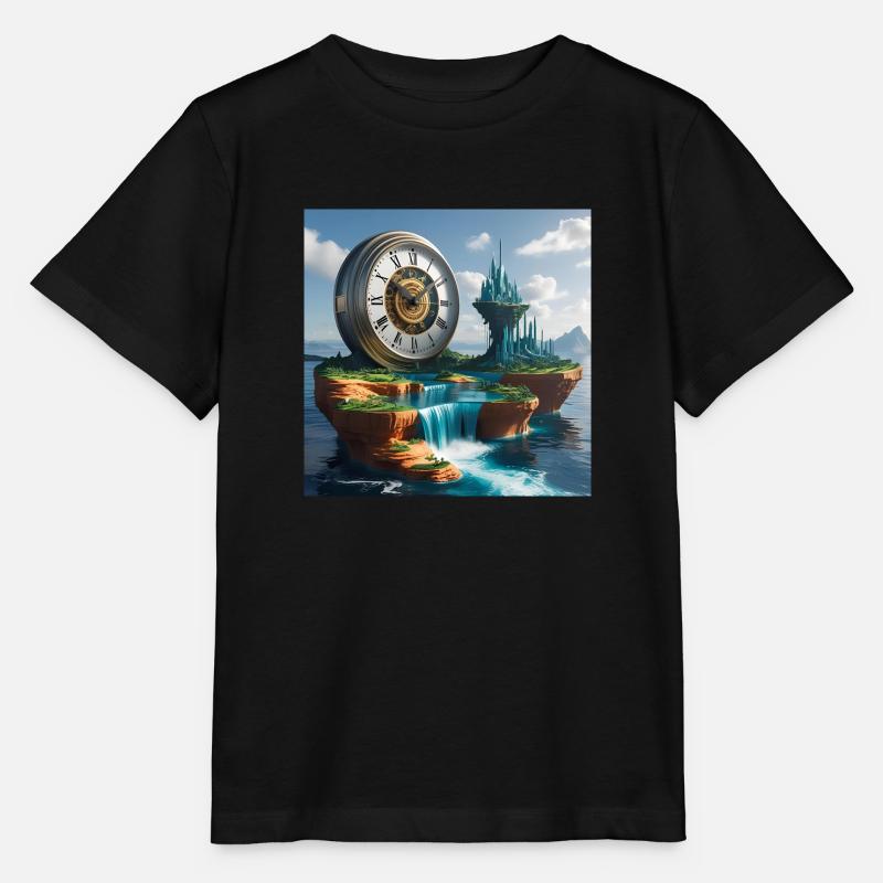 Art Clock - Stanley/Stella MINI CREATOR Kids’ T-Shirt - black
