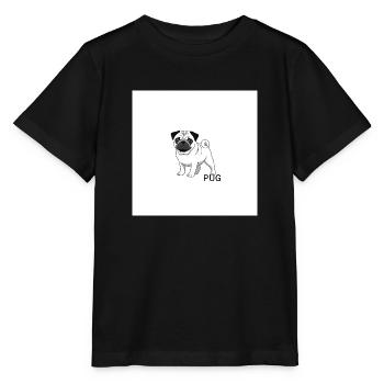 Der Mops - Stanley/Stella Kinder T-Shirt MINI CREATOR  - Schwarz - Vorne - Mikhail (115cm)